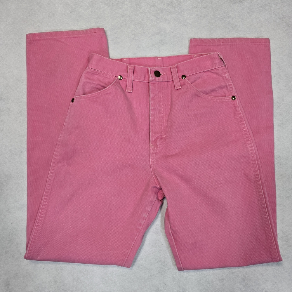 VINTAGE 80s 90s Hot Pink Wrangler Jeans Size 7
